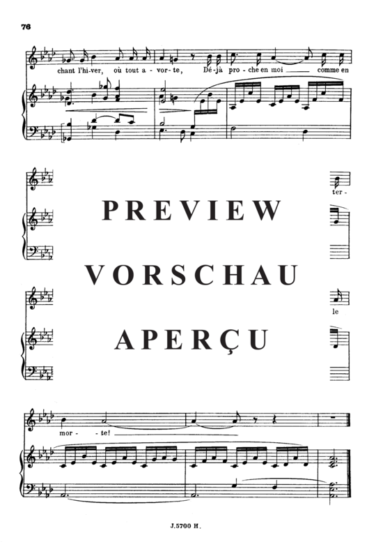 Product gallery: Page 6 of 6 Dans la forêt de septembre Op.85 No.1, , High Voice and Piano