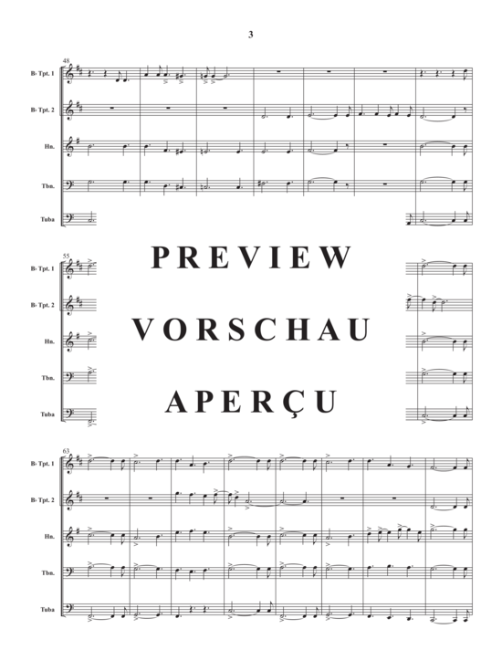 Produktgalerie: Seite 5 von 17 Tom´s Prayer , , (Blechbläser Quintett)