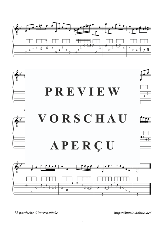 Produktgalerie: Seite 10 von 11 12 poetische Stücke, , Gitarre Solo