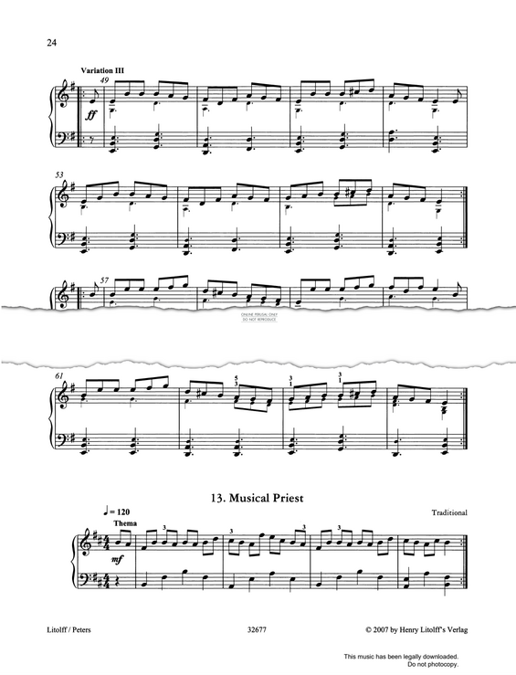 Produktgalerie: Seite 1 von 1 Musical Priest, Irish Traditional, Klavier