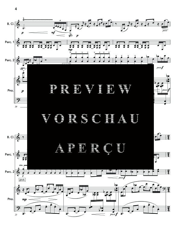 Produktgalerie: Seite 8 von 11 Angles of Repose, , (Trio Bass Klarinette, Percussion und Klavier)
