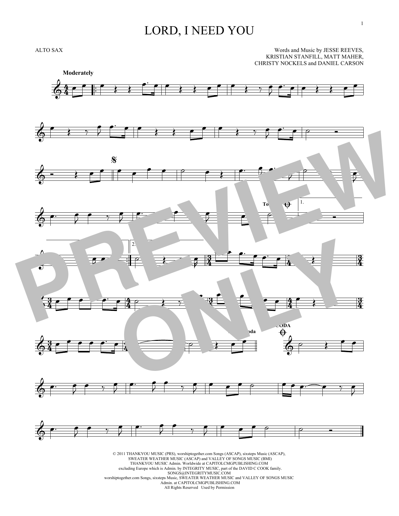 Product gallery: Page 1 of 1 Lord, I Need You, Matt Maher