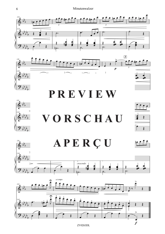 gallery: Minutenwalzer Valse op 64 Nr 1 , , (Klarinette in B + Klavier)