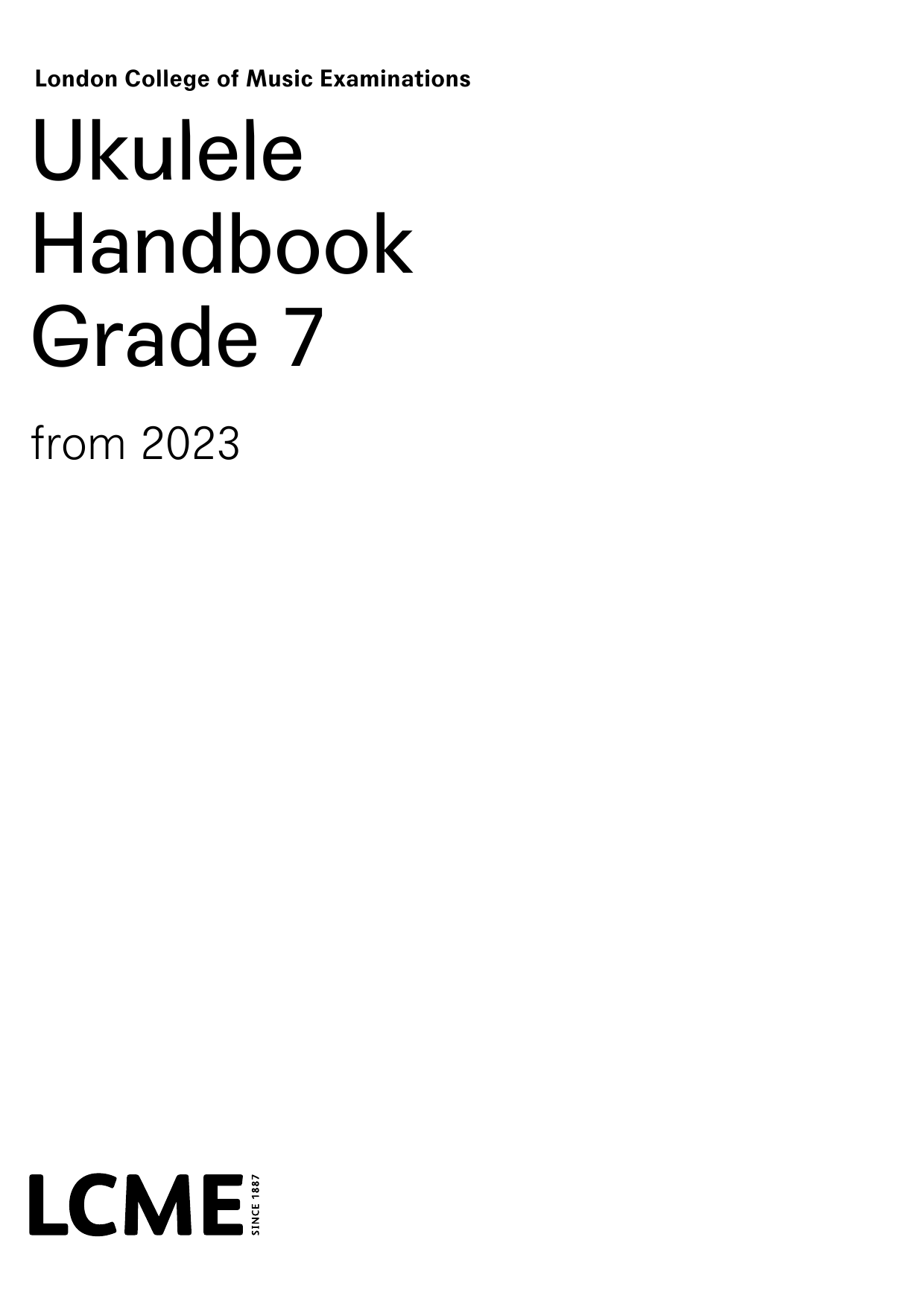 Produktgalerie: Seite 1 von 1 LCME Ukulele Handbook Grade 7, LCME