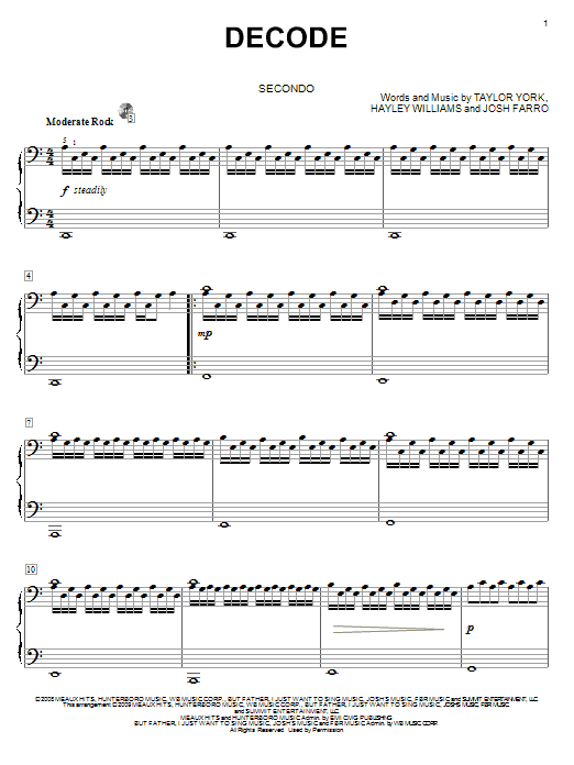 Product gallery: Page 1 of 1 Decode, Paramore