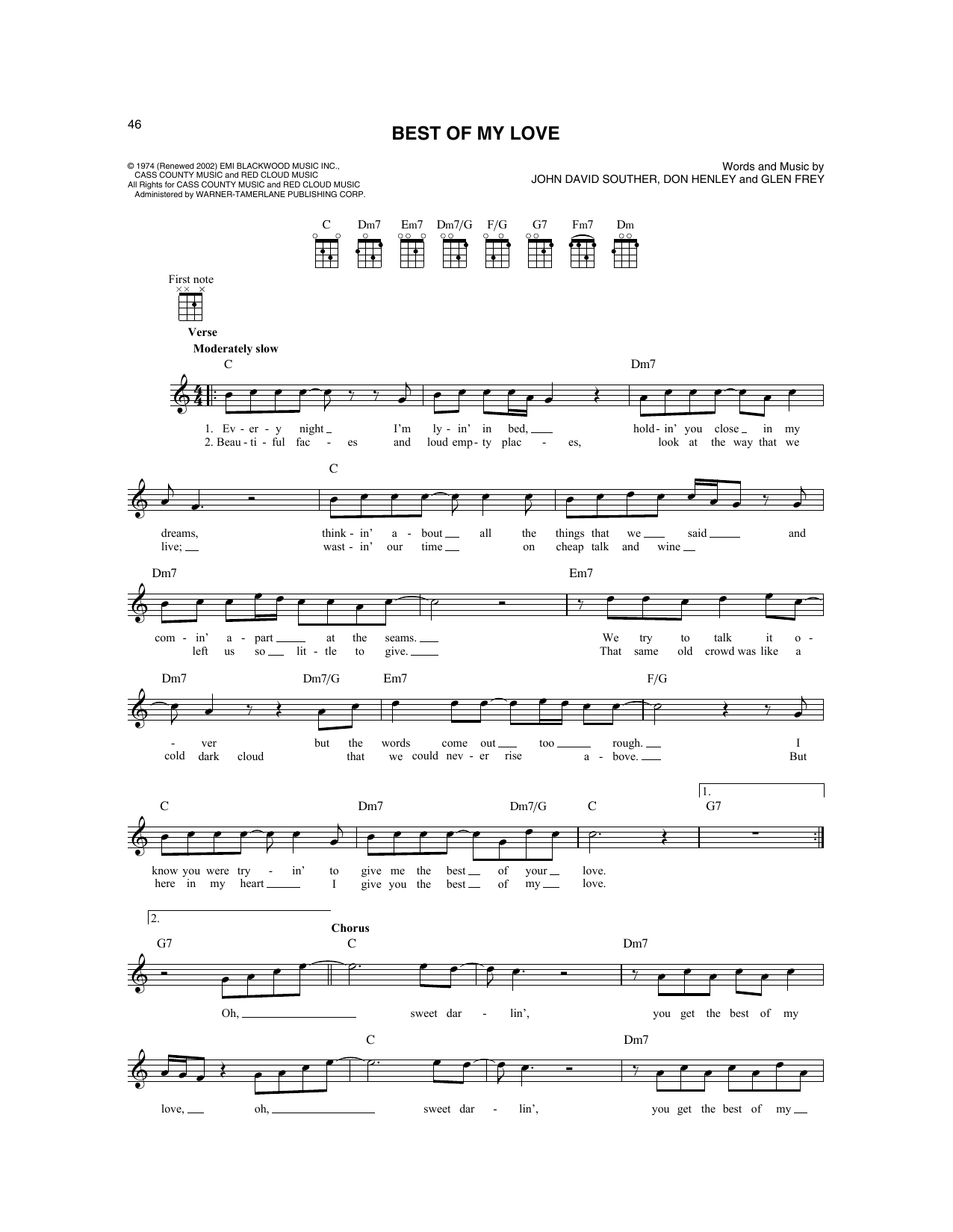 Produktbild zu:  Best Of My Love - Eagles