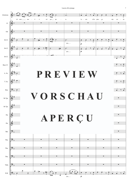 Produktgalerie: Seite 10 von 11 Lascia ch'io pianga, , Sopran Solo und Concert Band