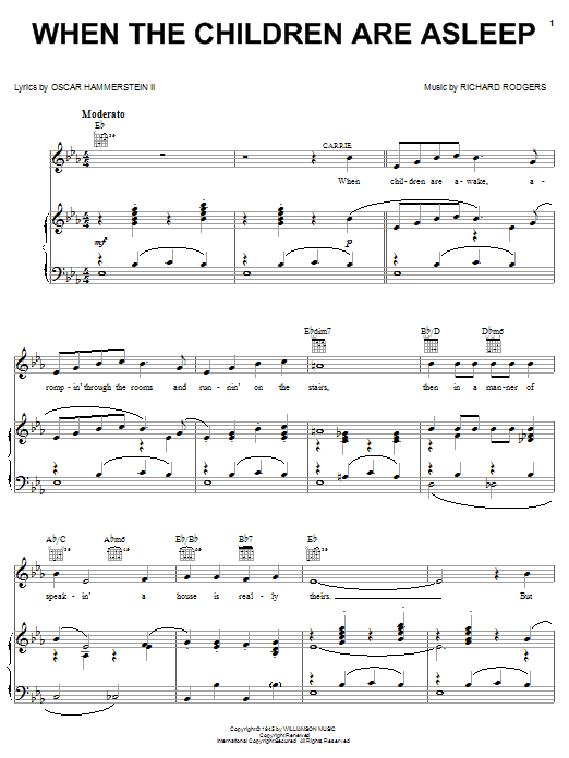 Product picture to: When The Children Are Asleep (from Carousel)
