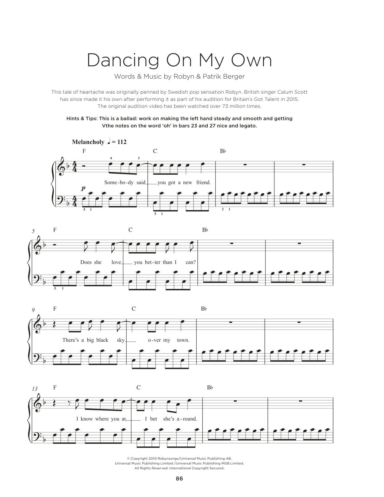 Produktbild zu: Dancing On My Own