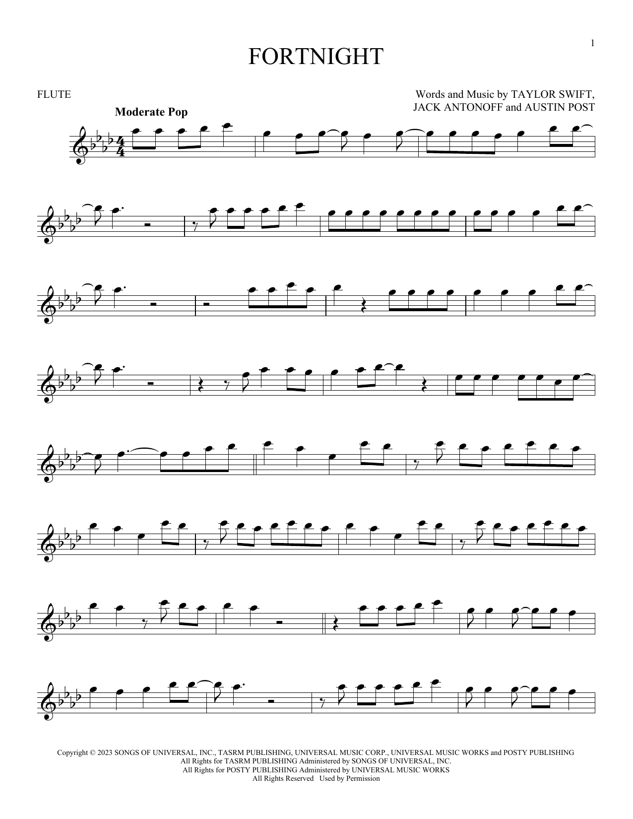 Product gallery: Page 1 of 1 Fortnight (feat. Post Malone), Taylor Swift