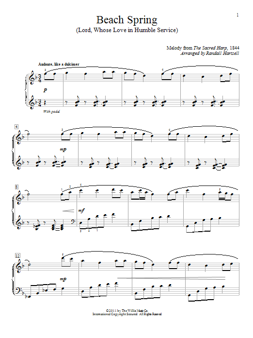 Produktbild zu: Beach Spring (Lord, Whose Love In Humble Service)