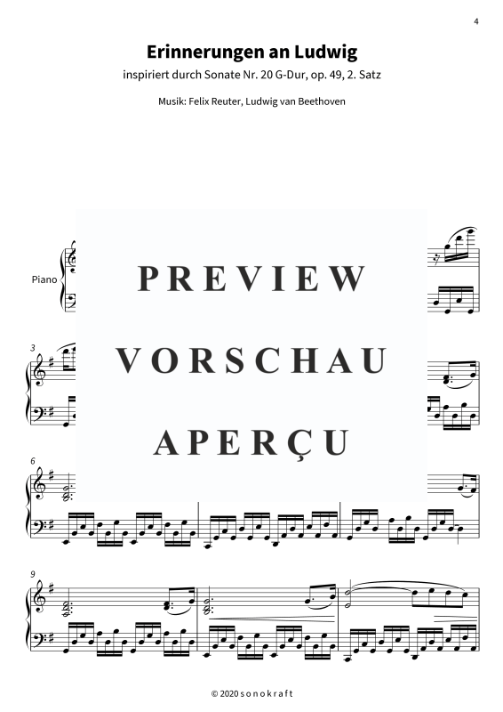 gallery: Erinnerungen an Ludwig, , Klavier Solo