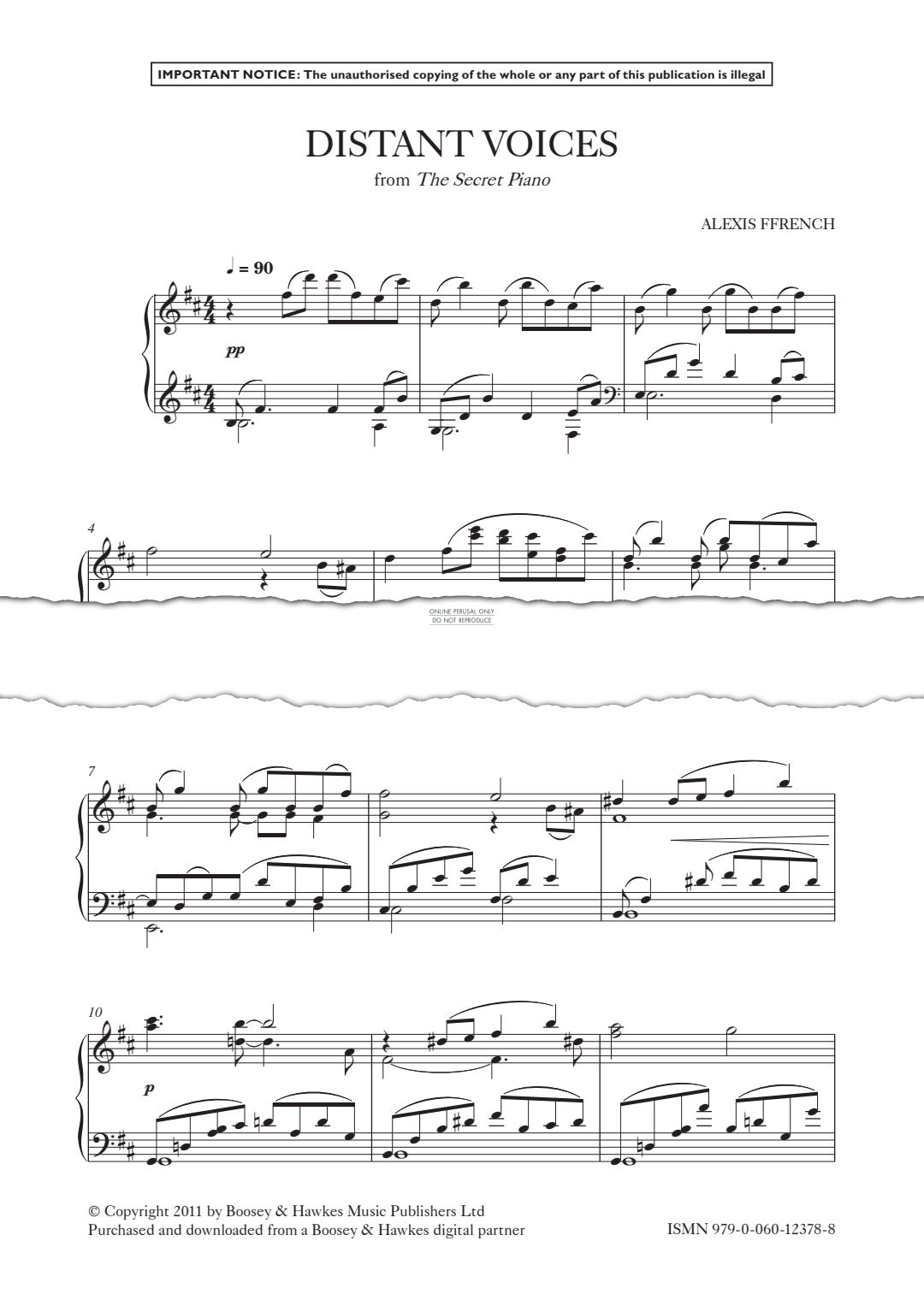 Produktgalerie: Seite 1 von 1 Distant Voices, Alexis Ffrench, Klavier