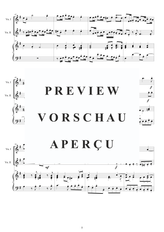 Produktgalerie: Seite 6 von 11 Trio Sonata No.11 in E-Moll Op.1, , 2 Violinen und Cembalo