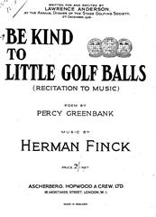 cover: Be Kind To Little Golf Balls, , Gesang, Klavier