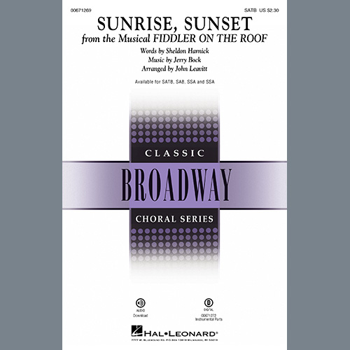 Produktbild zu: Sunrise, Sunset (from Fiddler On The Roof) (arr. John Leavitt)