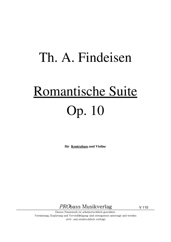 Produktbild zu: Romantische Suite Op. 10