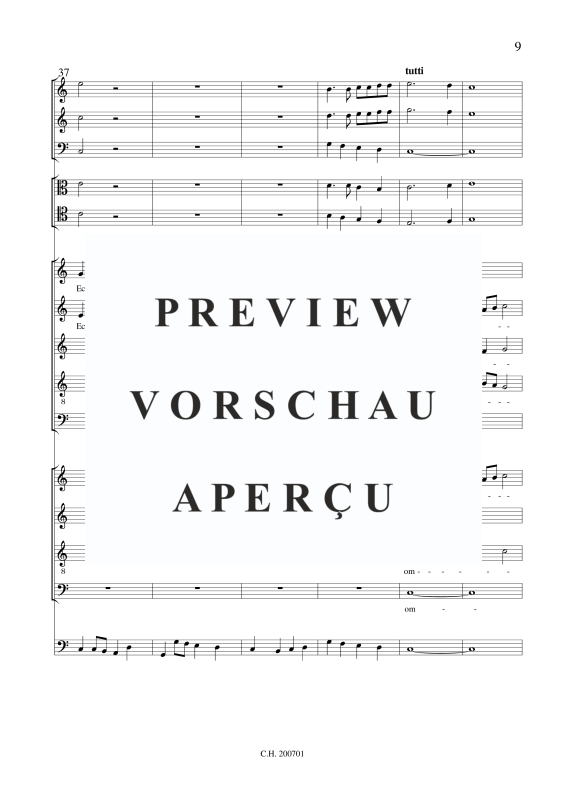 gallery: Magnificat concertata, , (Gemischtes Ensemble 9 Stimmen, Streicher, Posaunen und BC)