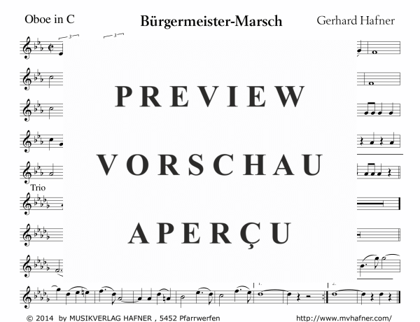 Product gallery: Page 8 of 11 Bürgermeister-Marsch, , (large wind orchestra)