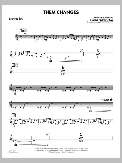 Produktgalerie: Seite 1 von 1 Them Changes - Baritone Sax, 