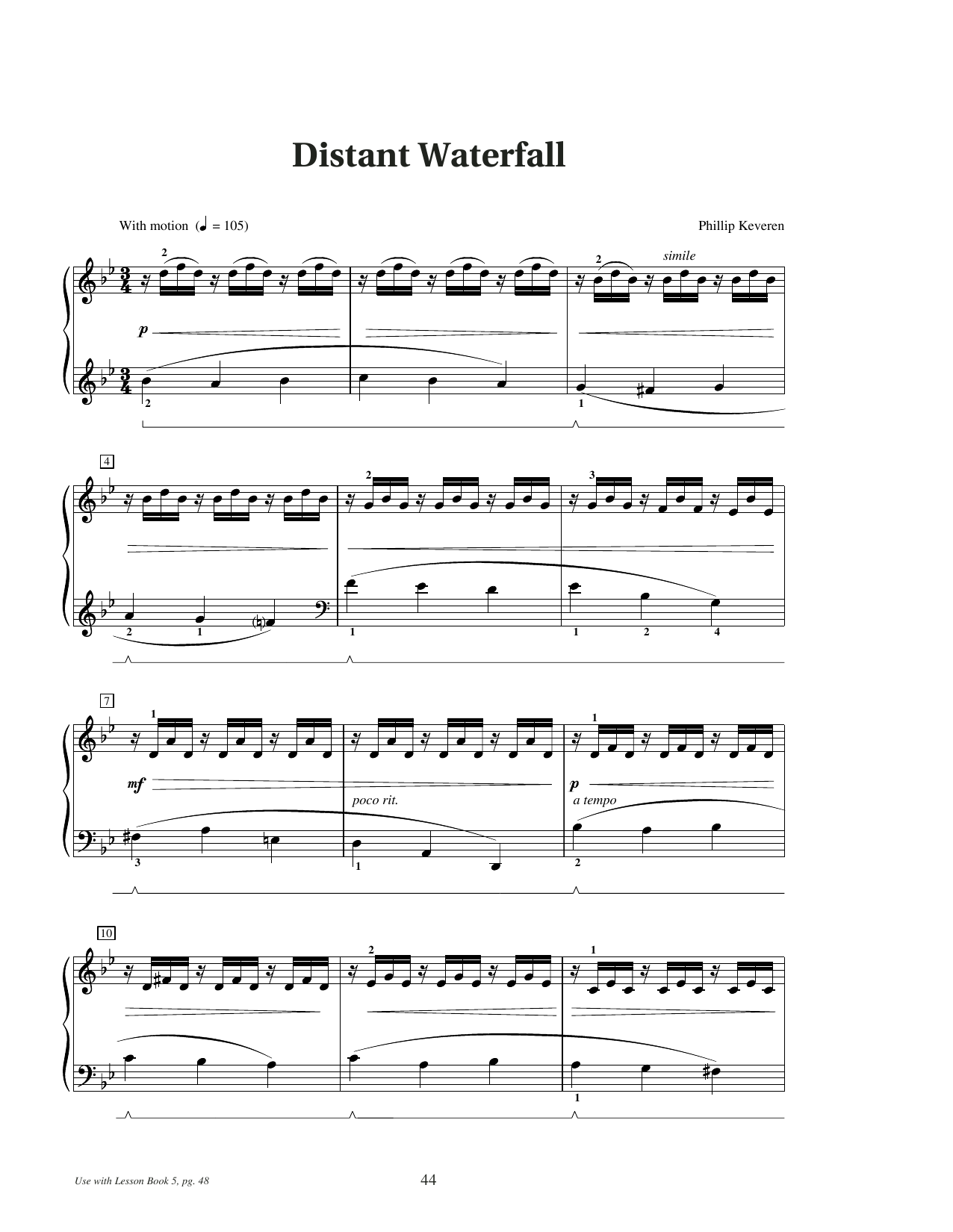 Produktgalerie: Seite 1 von 1 Distant Waterfall, Phillip Keveren, Klavier