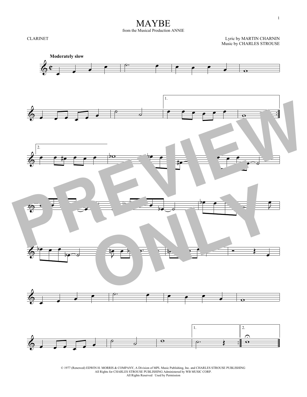 Product gallery: Page 1 of 1 Maybe, Charles Strouse