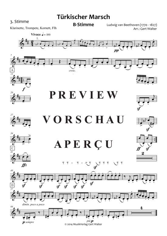 gallery: Türkischer Marsch , , (Quintett flexible Besetzung)