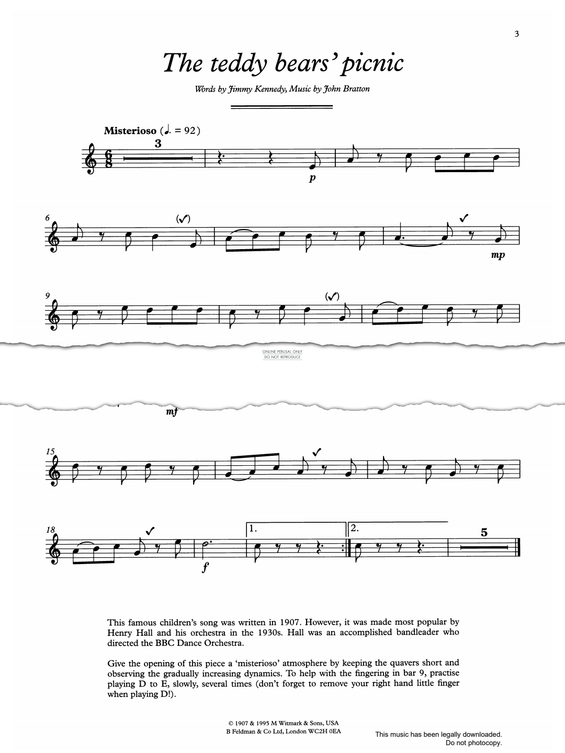 gallery: The Teddy Bears' Picnic, John Bratton, Flöte, Klavier