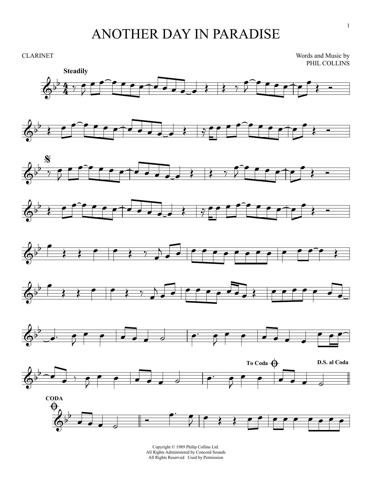 Product gallery: Page 1 of 1 Another Day In Paradise, Phil Collins