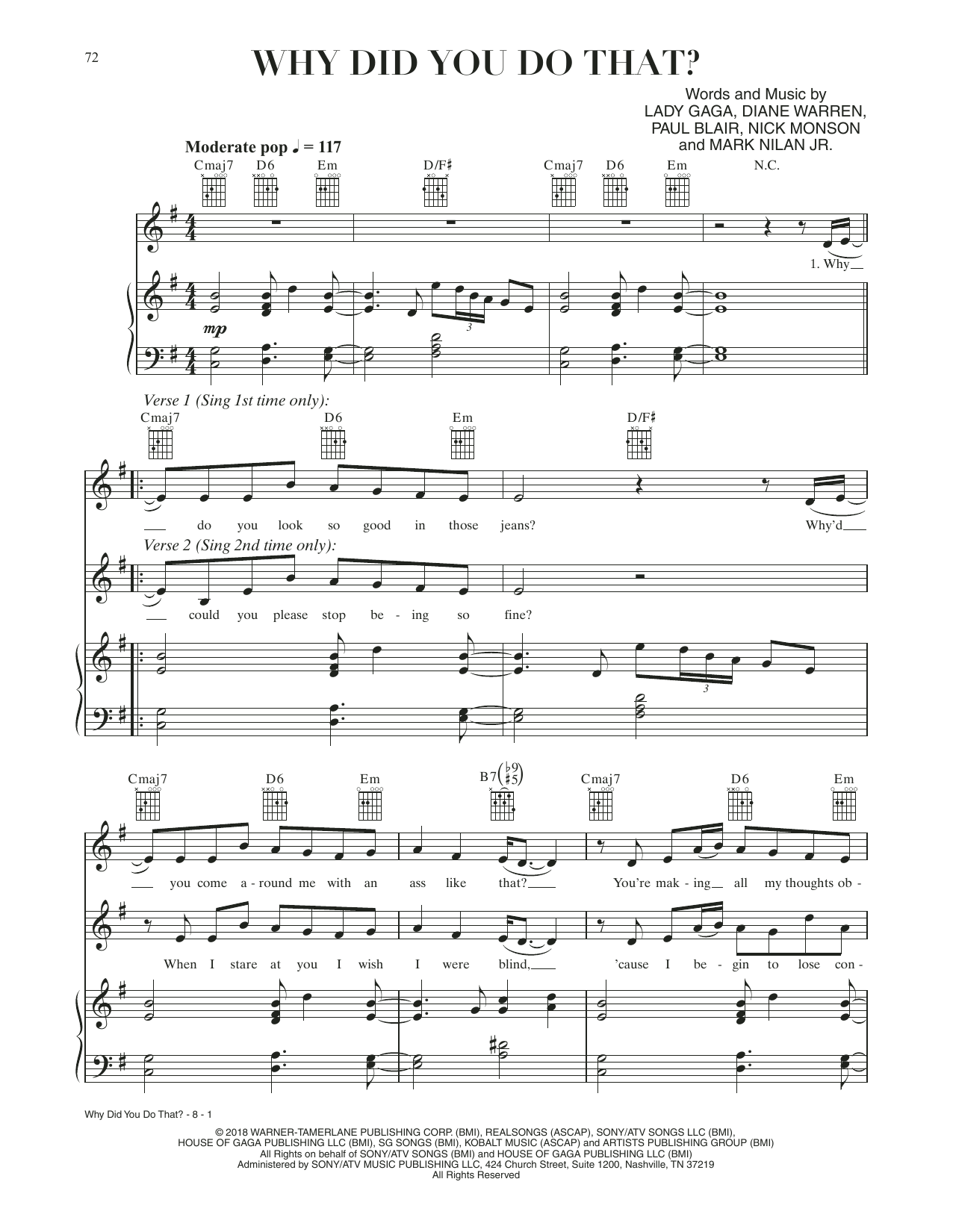 Produktbild zu: Why Did You Do That? (from A Star Is Born)