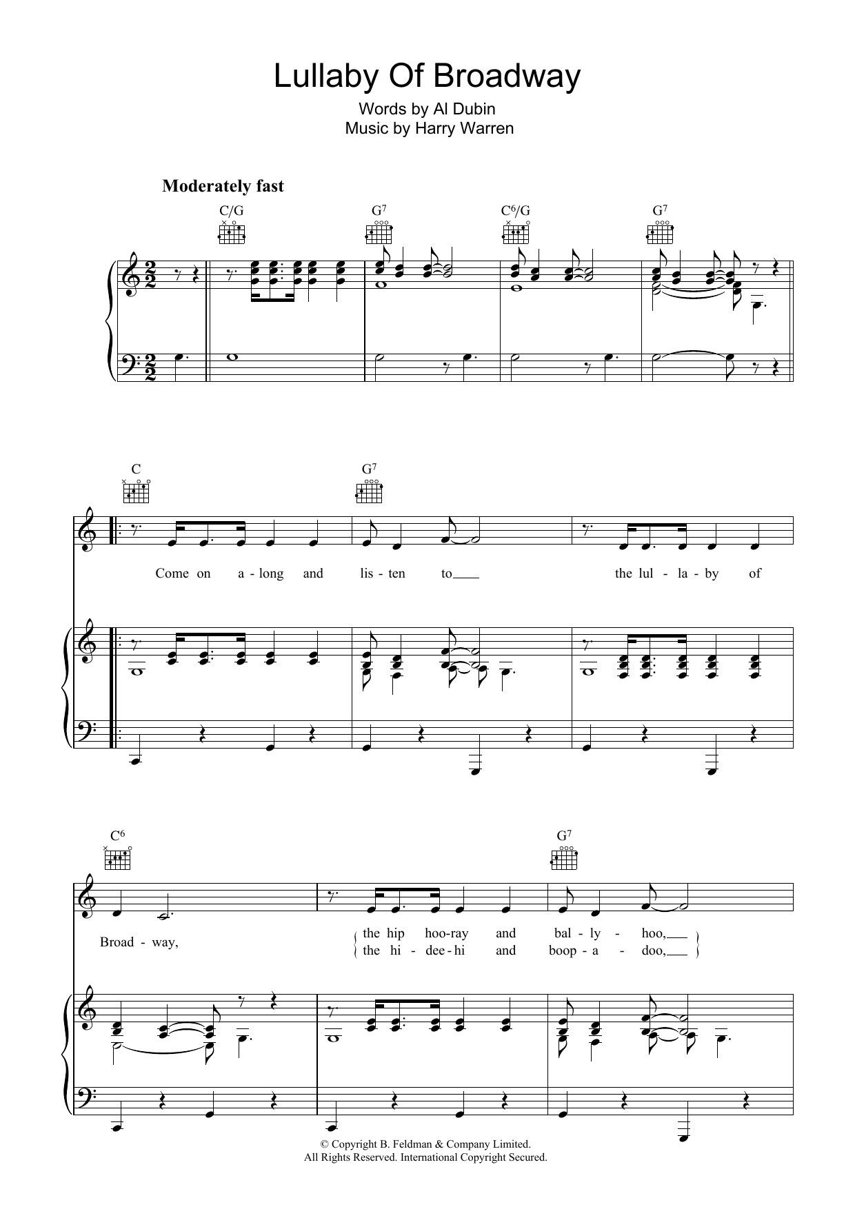 Produktbild zu: Lullaby Of Broadway