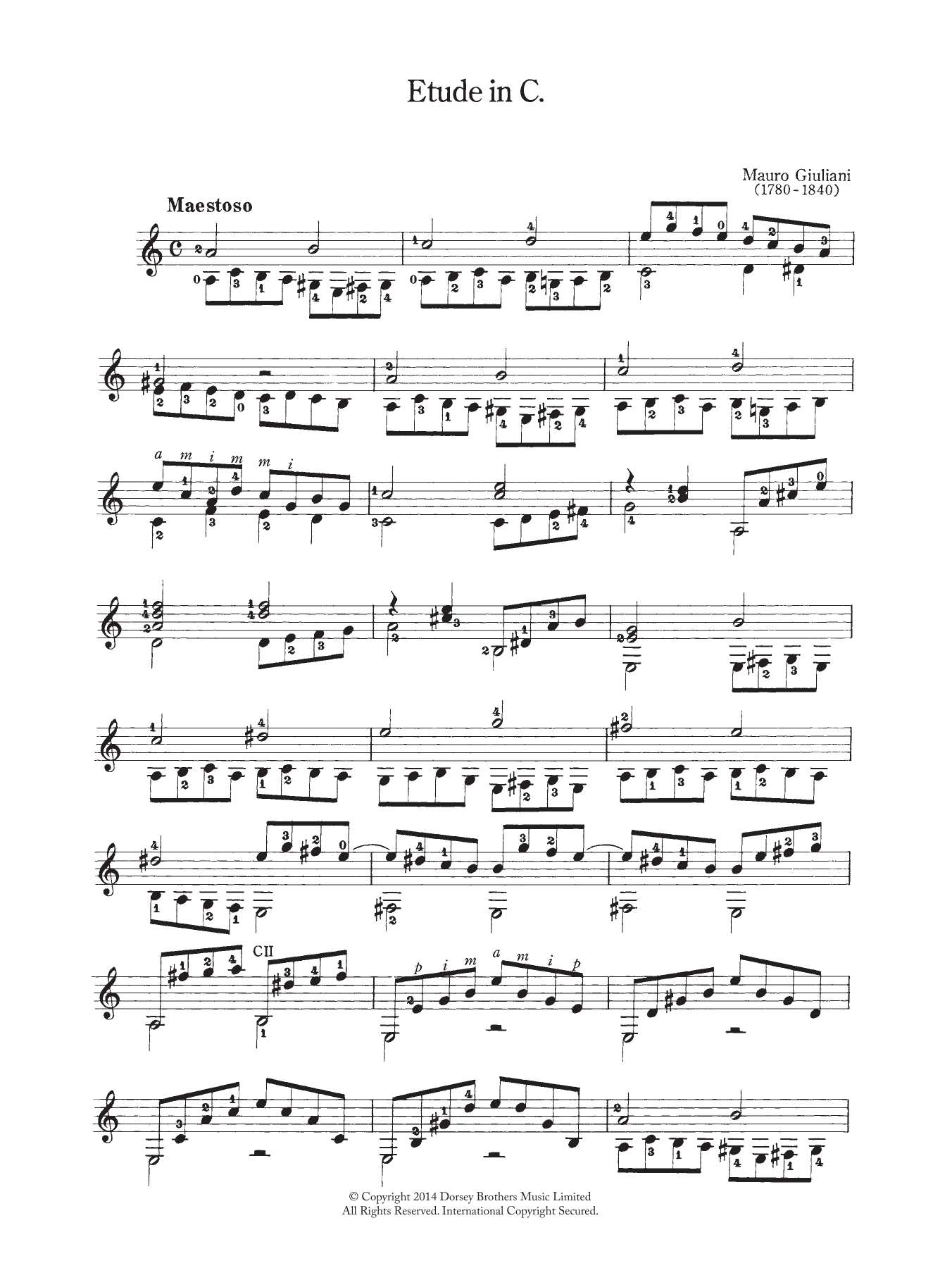 Produktbild zu: Etude In C