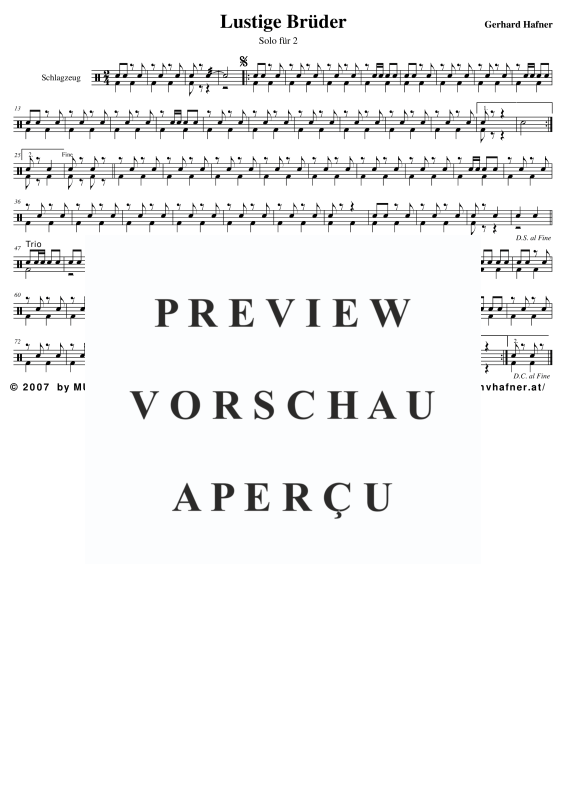 Product gallery: Page 9 of 11 Lustige Brüder, , (large wind orchestra)