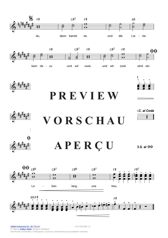 Produktgalerie: Seite 8 von 11 Dann kamst du , Gitte, (Melodie-Stimmen in C/B/Es)