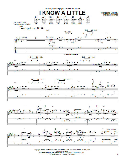Product gallery: Page 1 of 1 I Know A Little, Lynyrd Skynyrd
