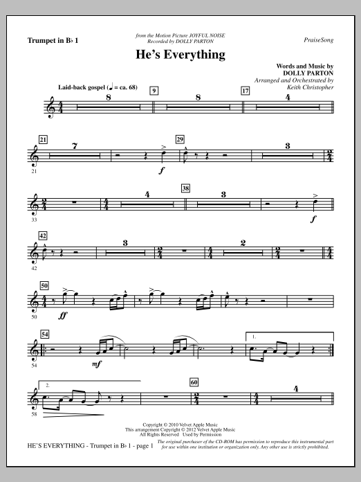 Produktbild zu: He's Everything - Bb Trumpet 1