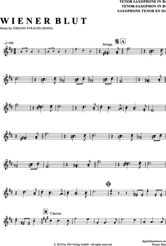 Produktgalerie: Seite 1 von 4 Wiener Blut , , Tenorsaxophon