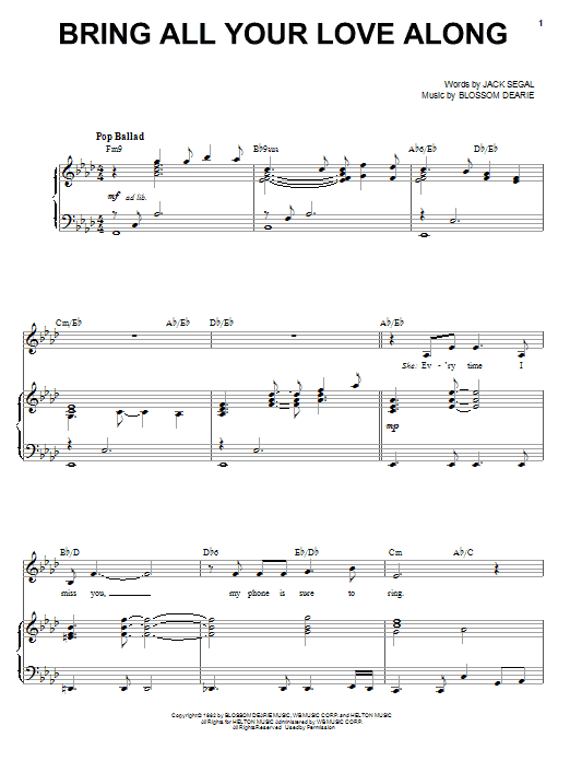 Produktbild zu: Bring All Your Love Along
