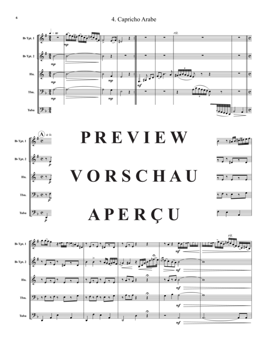 Produktgalerie: Seite 7 von 21 Vier Lieder , , (Blechbläser-Quintett)