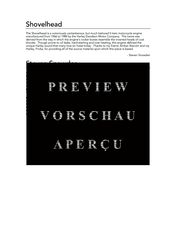 Product gallery: Page 4 of 11 Shovelhead, , (bass clarinet and electronics)