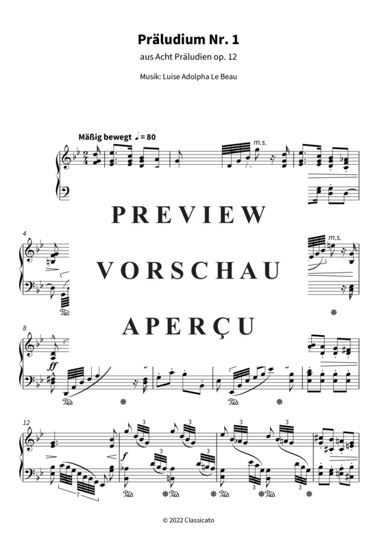 Product gallery: Page 4 of 6 Präludium Nr. 1 (Aus Acht Präludien op. 12) , , Piano Solo