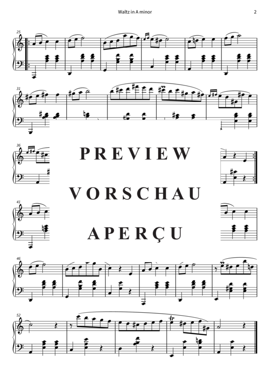 Product gallery: Page 5 of 5 Waltz in A minor - B. 150 , , Piano Solo