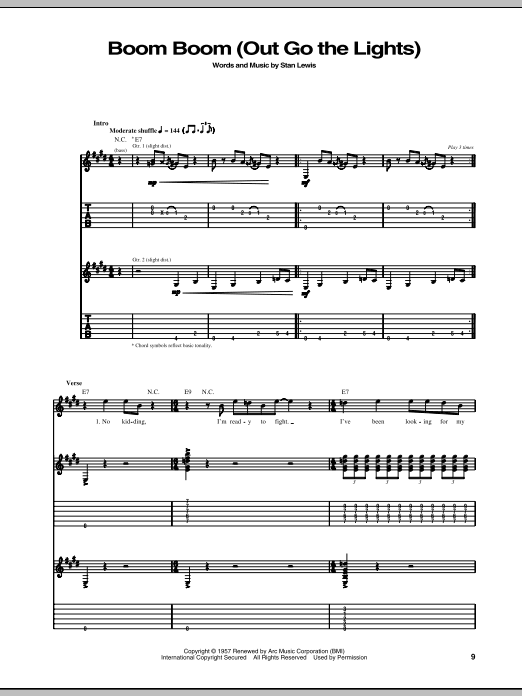 Produktbild zu: Boom Boom (Out Go The Lights)