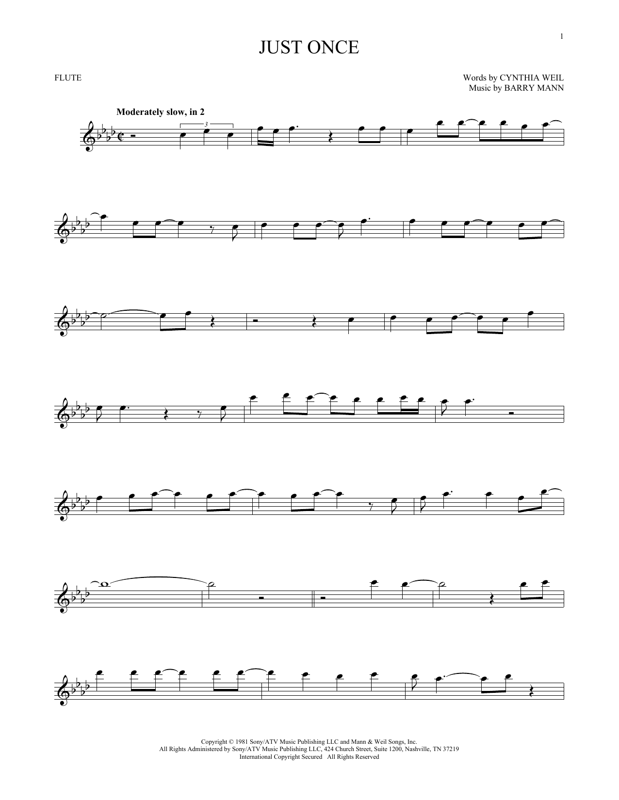 Product gallery: Page 1 of 1 Just Once, Quincy Jones featuring James Ingram