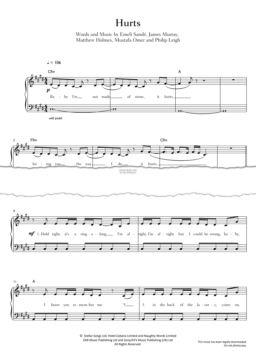 Produktgalerie: Seite 1 von 1 Hurts, Emeli Sandé, Klavier