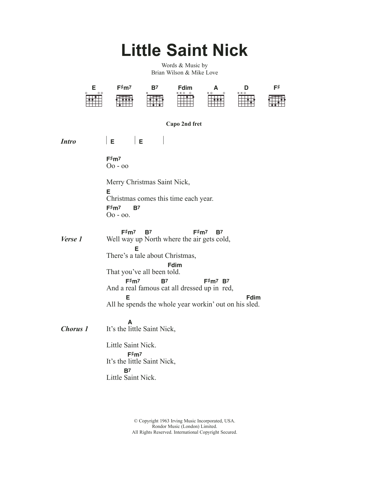 Product gallery: Page 1 of 1 Little Saint Nick, The Beach Boys