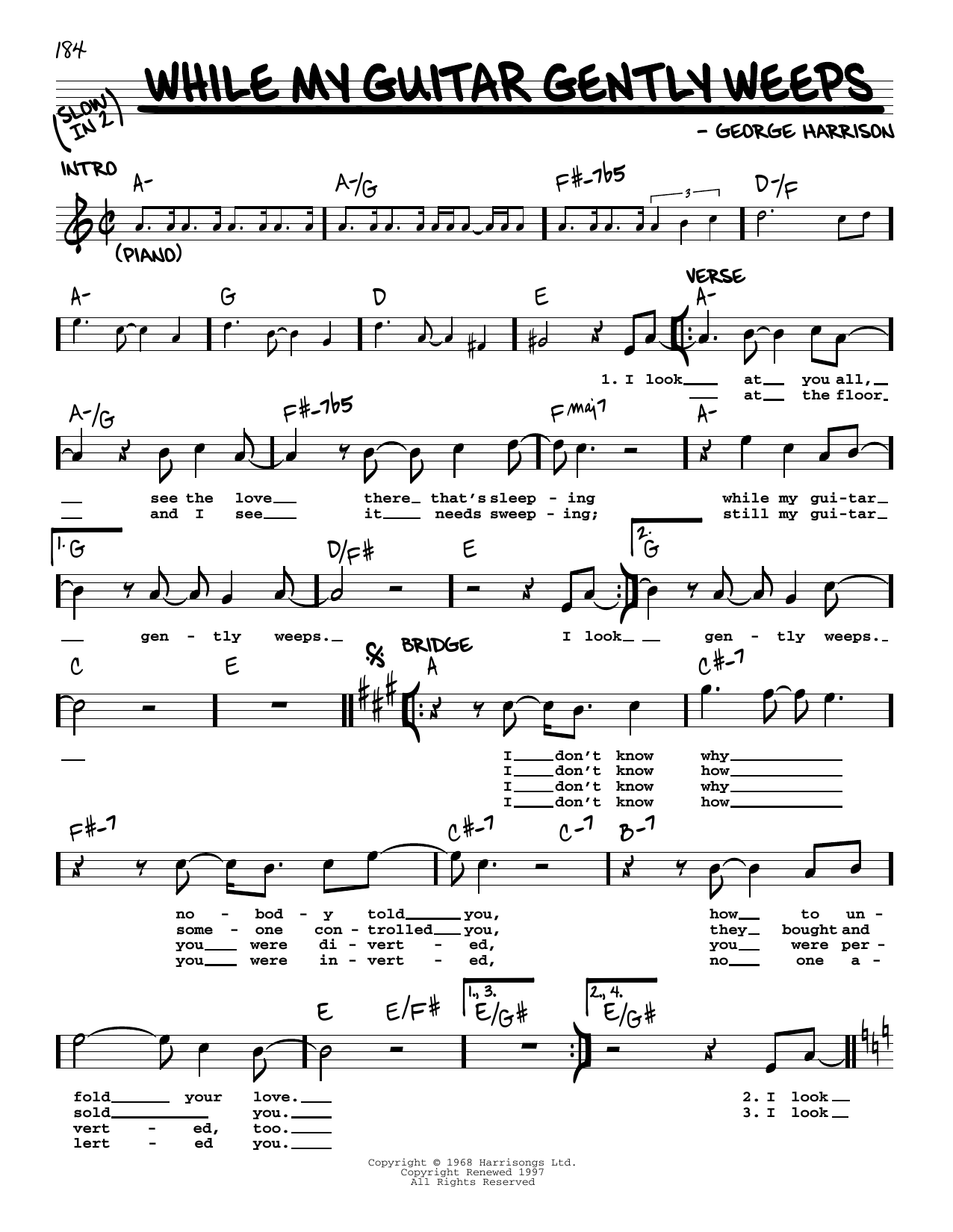 Produktbild zu: While My Guitar Gently Weeps [Jazz version]