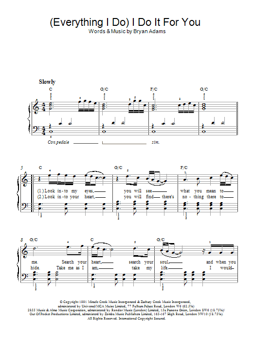 Product gallery: Page 1 of 1 (Everything I Do) I Do It For You, Bryan Adams