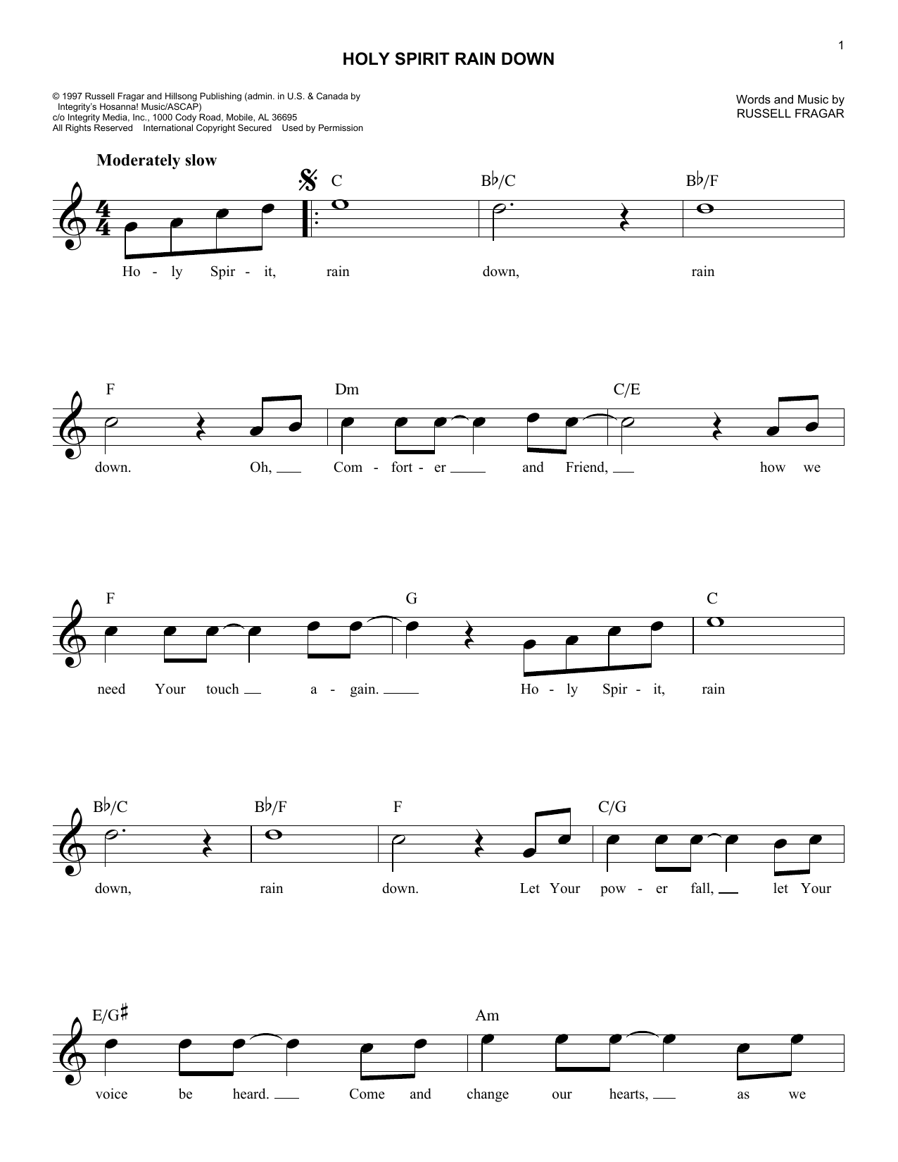 Produktbild zu: Holy Spirit Rain Down