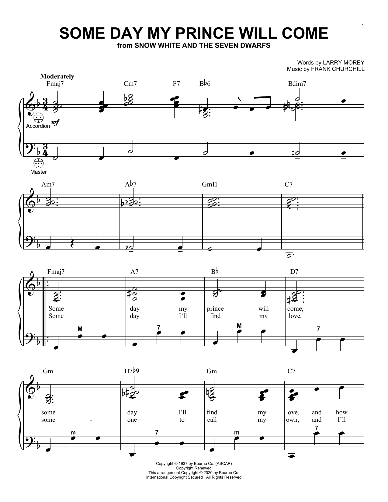 Product gallery: Page 1 of 1 Some Day My Prince Will Come (from Snow White And The Seven Dwarfs), Adriana Caselotti